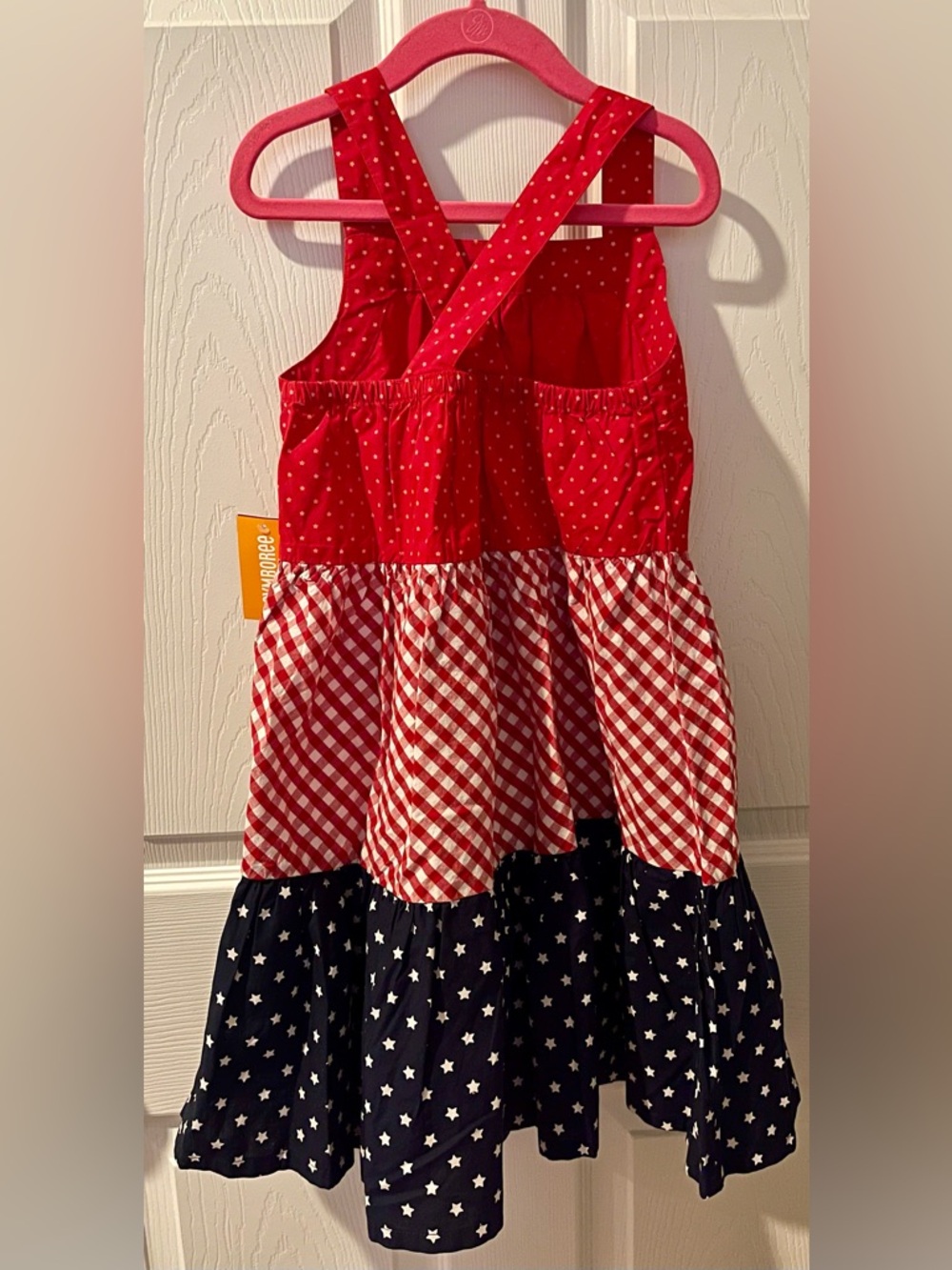 Gymboree Girl 7 dress red white blue American cutie July 4th NWT - Picture 2 of 7